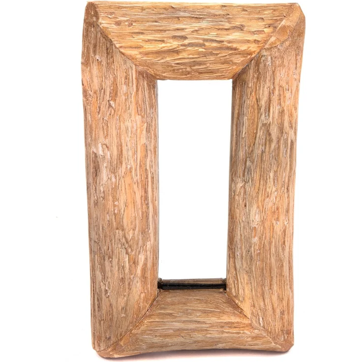 Wandspiegel Base B 35x20 cm, Massivholz naturfarben – Bild 1