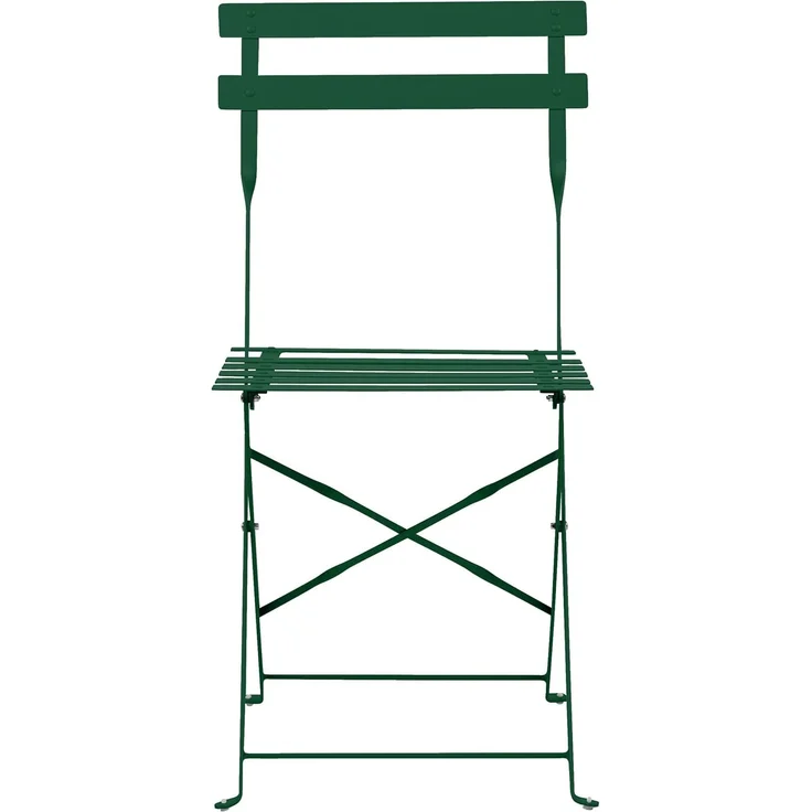 Bistro Set FIORI Metall Dunkelgrün Grün – Bild 5