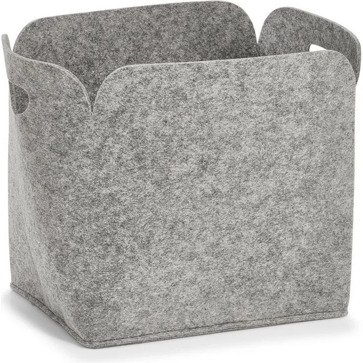 ZELLER PRESENT Aufbewahrungskorb Filz 36x28x36cm grau 110707