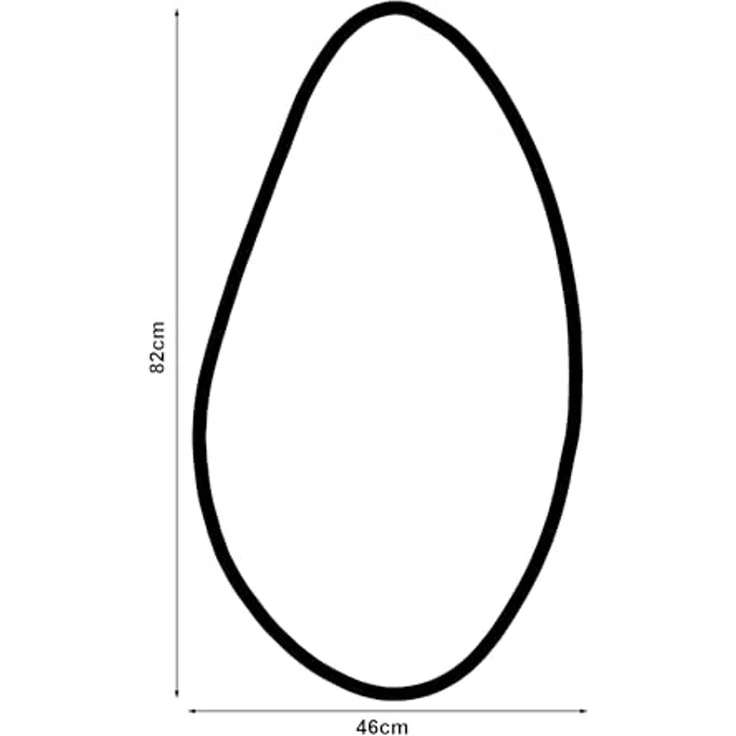 Wandspiegel Orland 82x46 cm Schwarz [en. casa] – Bild 5