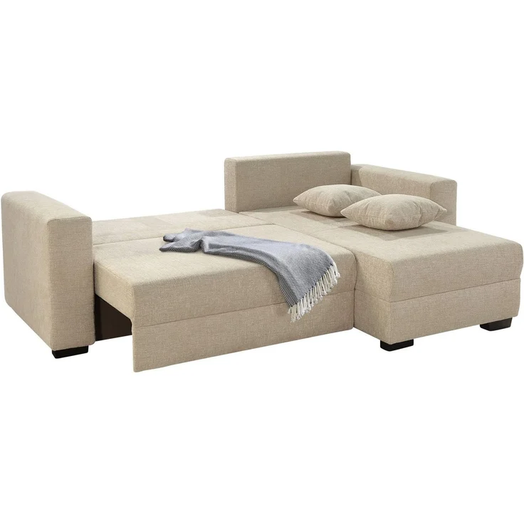 Jockenhöfer Gruppe Ecksofa Elmau L-Form, B: 235 cm, mit Bettfunktion, Bettkasten & 2 Zierkissen – Bild 3
