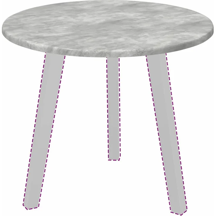 vidaXL Tischplatte Betongrau 50 x 50 x 1,5 cm Holzwerkstoff 880394 – Bild 2