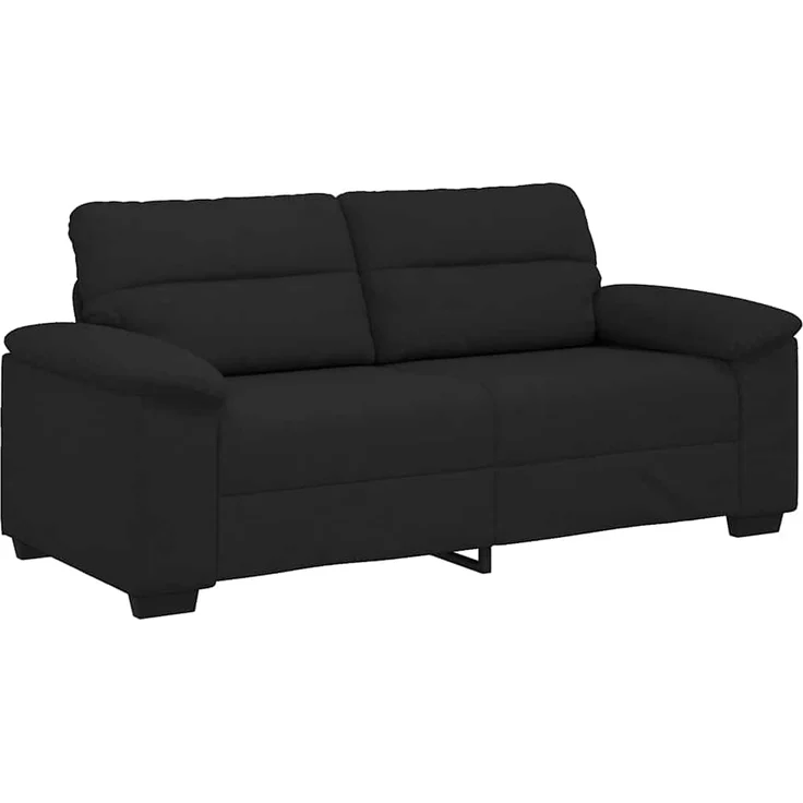 vidaXL 2-Sitzer-Sofa Schwarz 180x81x84 cm Stoff 4105309 – Bild 1