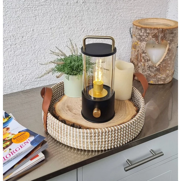 Coen Bakker Deco BV LED Außen-Tischleuchte Tischlampe Dimmbar Akku In-/Outdoor IP44, Stufenlos dimmbar, LED fest verbaut – Bild 2