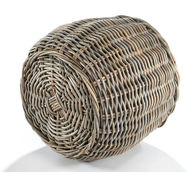 Kobolo Pflanzkübel Pflanzkorb Rattan VERDANA rund mit Folie ausgeschlagen kubu grey (Stück, 1 Stück), Dm. 46 cm – Bild 3