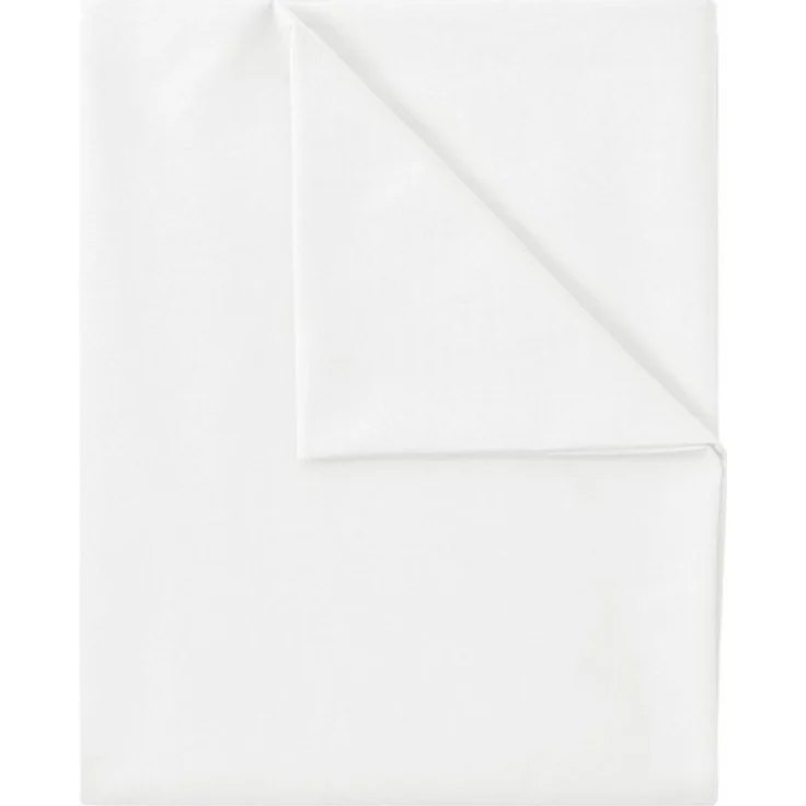 GREEN MARK Textilien Betttuch gewebtes Leintuch Betttuch, 100% Baumwolle, Gummizug: ohne, (1 Stück), weich und pflegeleicht, viele Variationen, 140x200 cm, Weiß – Bild 4