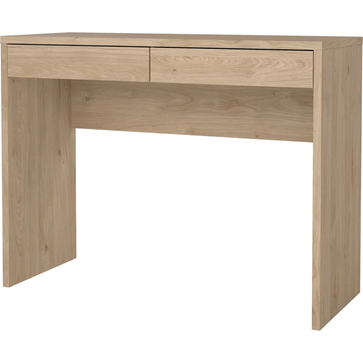 Dmora Schreibtisch Acero, Mehrzweckschreibtisch, Bürotisch für PC, Eckschreibtisch, 100x40 h77 cm, Eiche – Bild 6