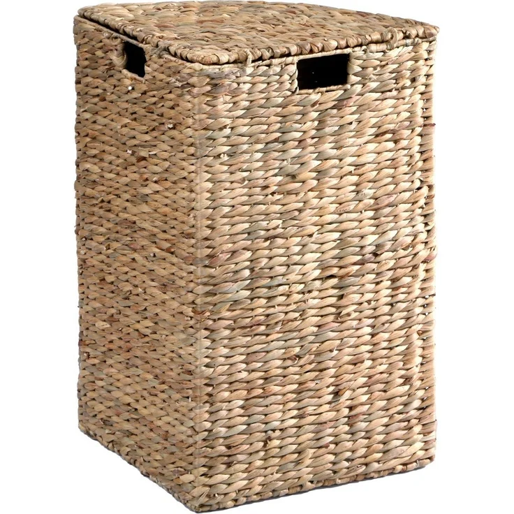 Casâme Eck-Wäschekorb aus Wasserhyazinthe - H66 cm - Helles Holz – Bild 5