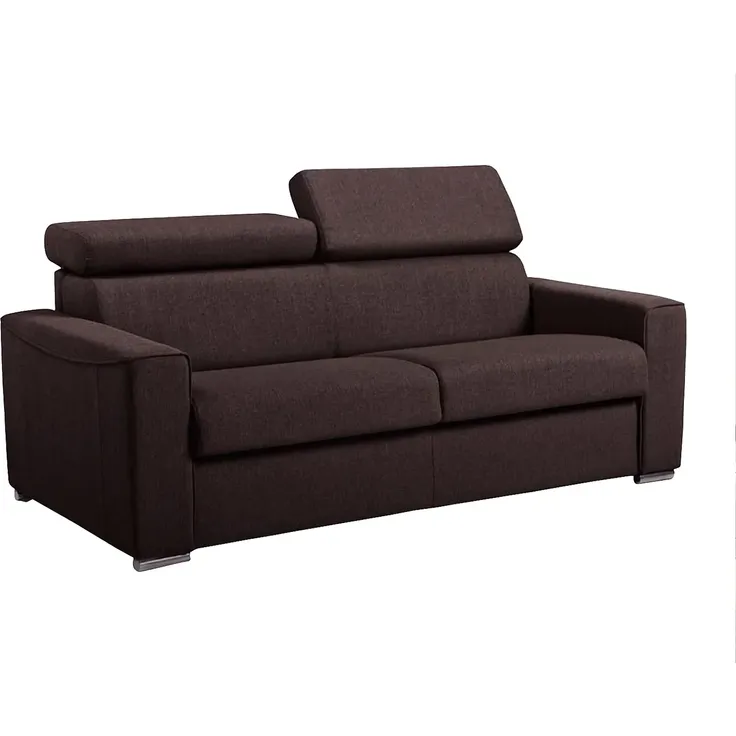 Vente-unique - VIZIR Sofa Stoff Braun - B 223 cm94 cm x H 110 cm95 cm x L 176 cm – Bild 2