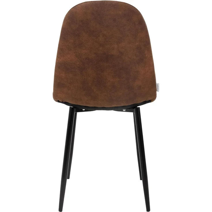 ML-DESIGN Stuhl Esszimmerstuhl mit Rückenlehne, Polsterstuhl mit Metallbeinen (Komplett-Set, 4 St), Wohnzimmerstuhl ergonomisch Braun mit Kunstlederbezug Küchenstuhl – Bild 4