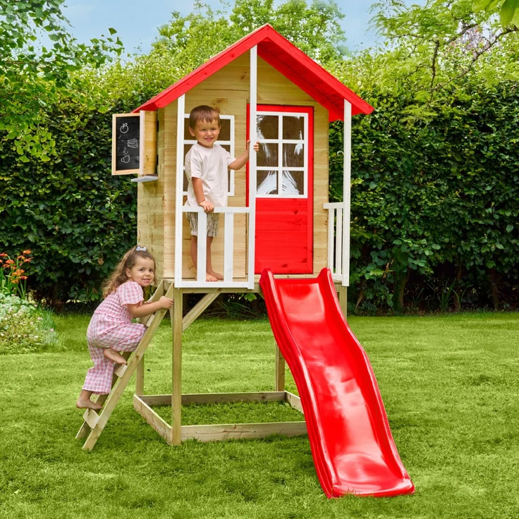 Zwerkules Lolla 1 | Kinder Stelzenhaus mit Rutsche – Bild 2