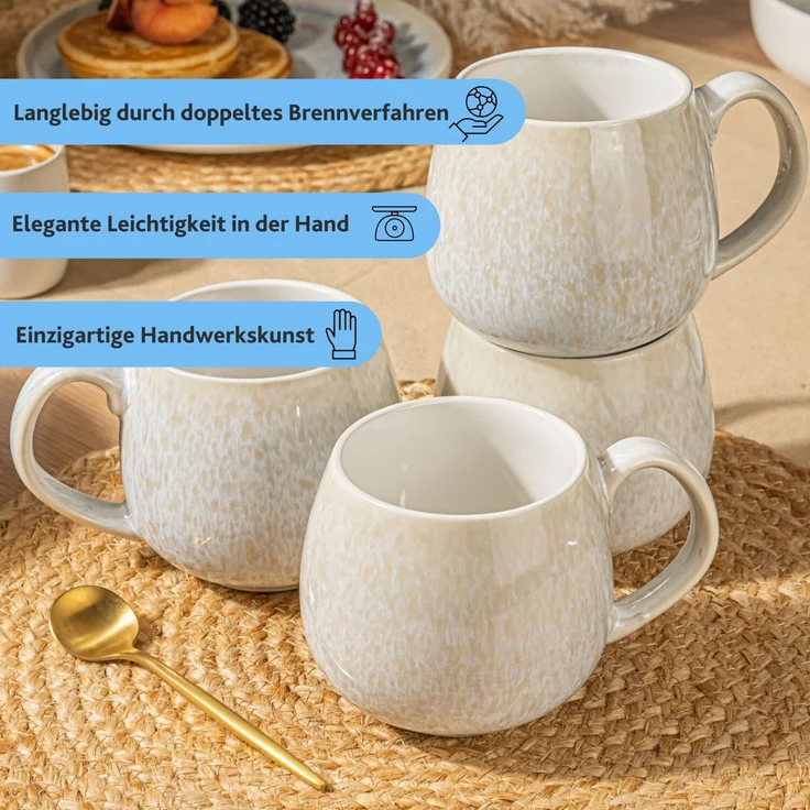 SÄNGER Kaffeebecher Set Santorini 4 teilig – Bild 2