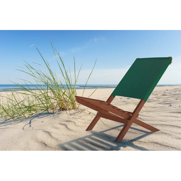 Klappstuhl Strandstuhl Anglerstuhl Gartenstuhl Stuhl zum Zusammenstecken grüner Bezug V-10-352Doppelpack in Tasche blau – Bild 10