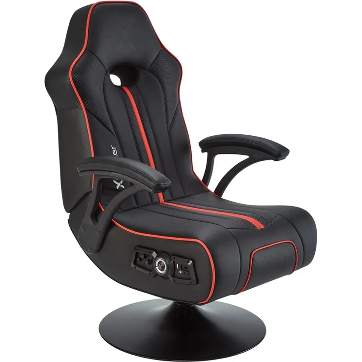 X Rocker TORQUE 2.1 Gaming-Sessel mit Wireless Audiosystem und Vibrationsmotor - schwarz/rot