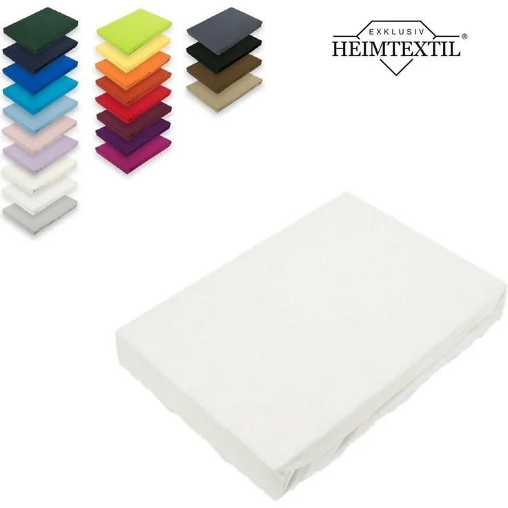 Microfaser Marke Spannbettlaken 90 - 100 x 200 cm + 30 cm Weiß – Bild 2