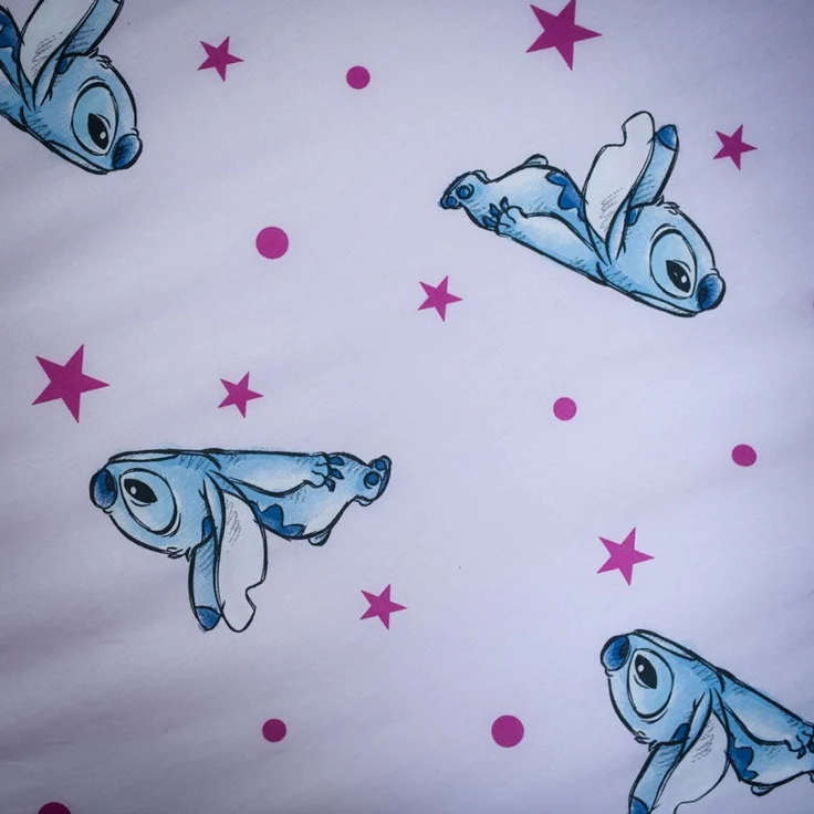 Disney Lilo & Stitch Bettlaken 90 × 200 cm Spannbetttuch Baumwolle mit elastischen Ecken – Bild 3