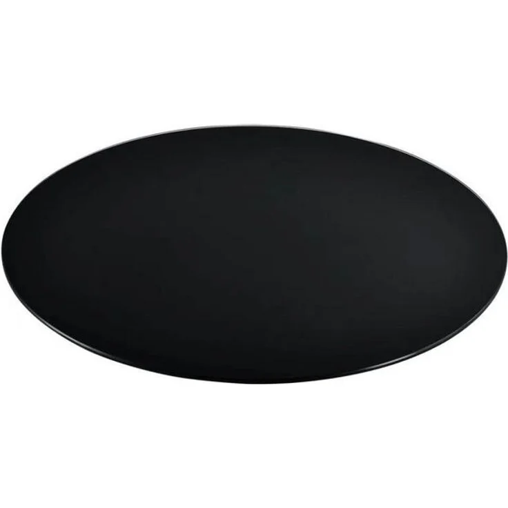 LebensWohnArt Tischplatte Glasplatte TERRY 80cm schwarz 8mm rund gehärtetes Glas – Bild 3