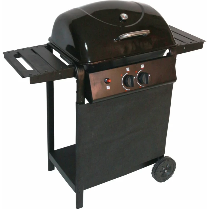 'Garden Pleasure' Gasgrill, 2 flammig, Schwarz, 60 x 50 x 100 cm