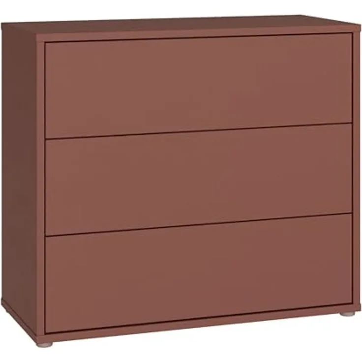 FORTE Kommode Alice Springs, Kommode, 3 Schubkästen B/H/T 94,8/83,1/41,5, Schubkästen mit Vollauszug, grifflos,Push to open