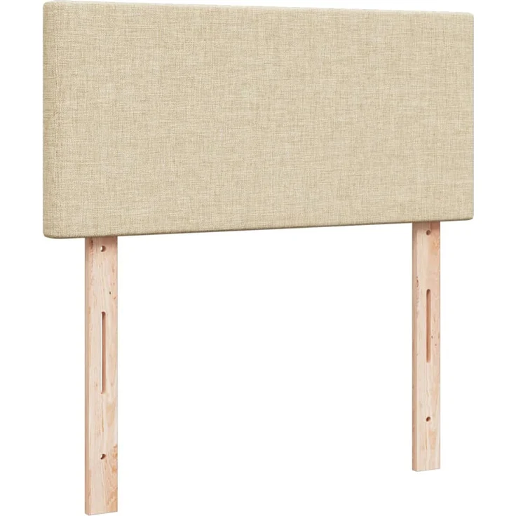 vidaXL Boxspringbett mit Matratze Creme 90x190 cm Stoff 3288833 – Bild 12