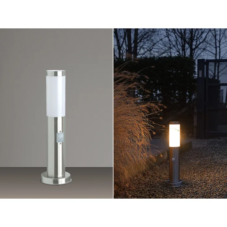 Smartwares 10.042.75 Gartenpfosten/Außenstehleuchte mit Bewegungsmelder RX1010-45S
