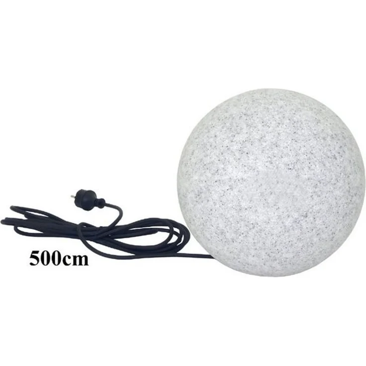 TRANGO LED Gartenleuchte, 200GB IP65 Gartenkugel in 20cm Durchmesser inkl. je 1x E27 LED Leuchtmittel *NATURE* Kugelleuchte mit ca. 5 Meter IP44 Kabel, 3000K warmweiß, Gartenleuchte, Leuchtkugel, Gartenkugelleuchte, Kugellampe – Bild 4