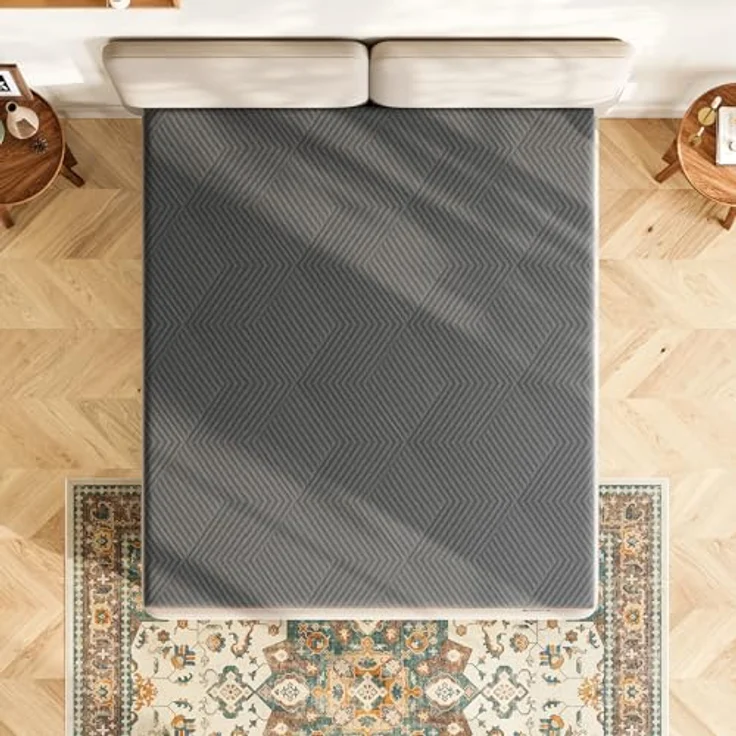 Vesgantti Schaummatratze, ergonomische Matratze Gel-Memoryschaum Matratze mit atmungsaktiver Bezug, Härtegrad H2 & H3 Öko-Tex Zertifiziert (grau-20CM, 160x200 cm) – Bild 2
