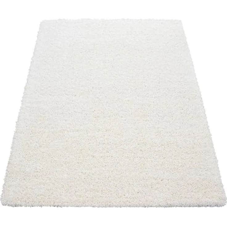 Carpetsale24 Shaggy Hochflor Teppich 60x110 cm Creme weich flauschig modern einfarbig Für Flur oder kleine Räume für Wohnzimmer Schlafzimmer Flur – Bild 2