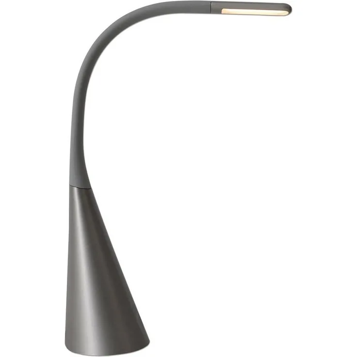 LED Schreibtischleuchte grau Näve Alf 350lm mit USB Port u. Touchdimmer