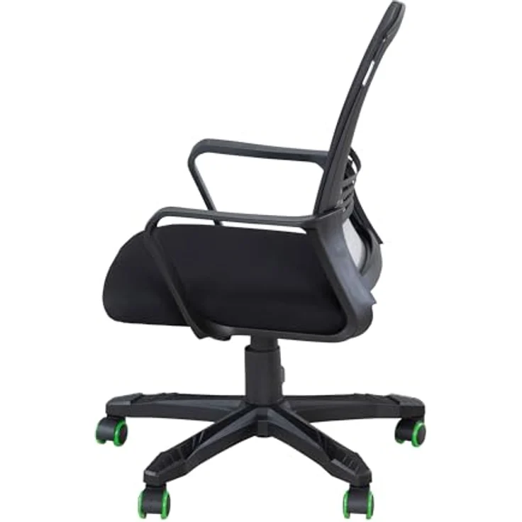 Minecraft Drehstuhl, Schwarz, mit Wippfunktion und 360° drehbarer Sitzfläche, inklusive Armlehnen, 63x92x111.5 cm, Kunststoff, Textil – Bild 4