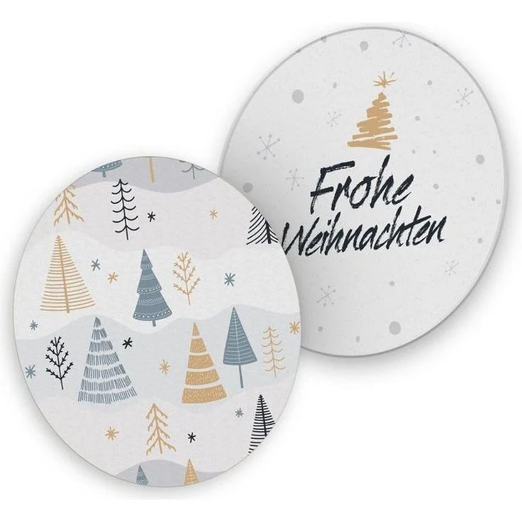 itenga Bierdeckel itenga 40x Bierdeckel Tannenbäume I Frohe Weihnachten I Untersetzer I – Bild 4