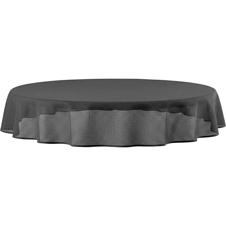 Garten Tischdecke 140 x 180 cm für Garten, Terrasse und Balkon - oval, wasserfest & pflegeleicht Anthrazit – Bild 2