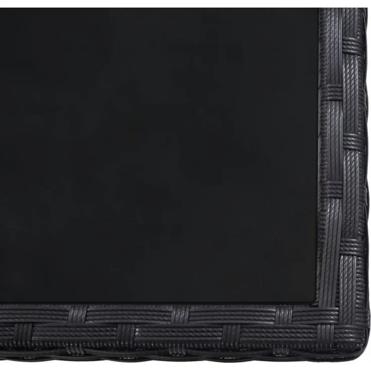 vidaXL 17-tlg. Garten-Essgruppe mit Auflagen Poly Rattan Schwarz 46427 – Bild 10