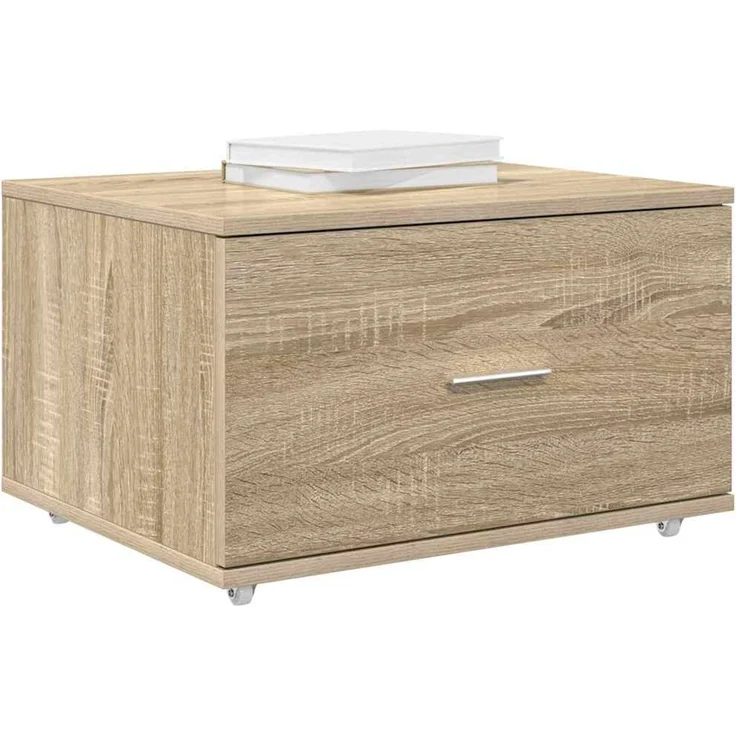 vidaXL Schubladenschrank Mit Rad Sonoma-Eiche 55 x 45 x 31 cm 869308 – Bild 3