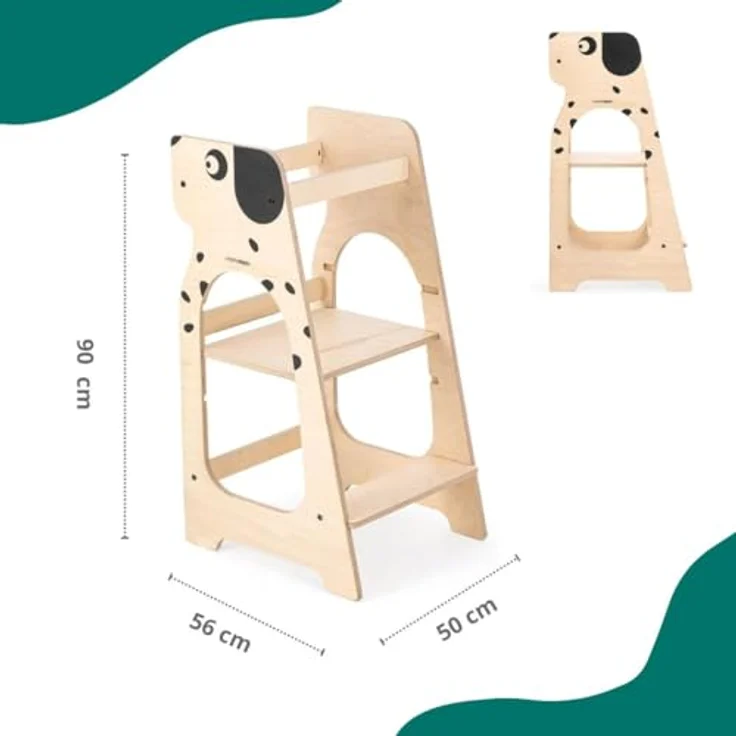 MamaToyz Holz Lernturm Kule Hund | Natur | – Bild 7