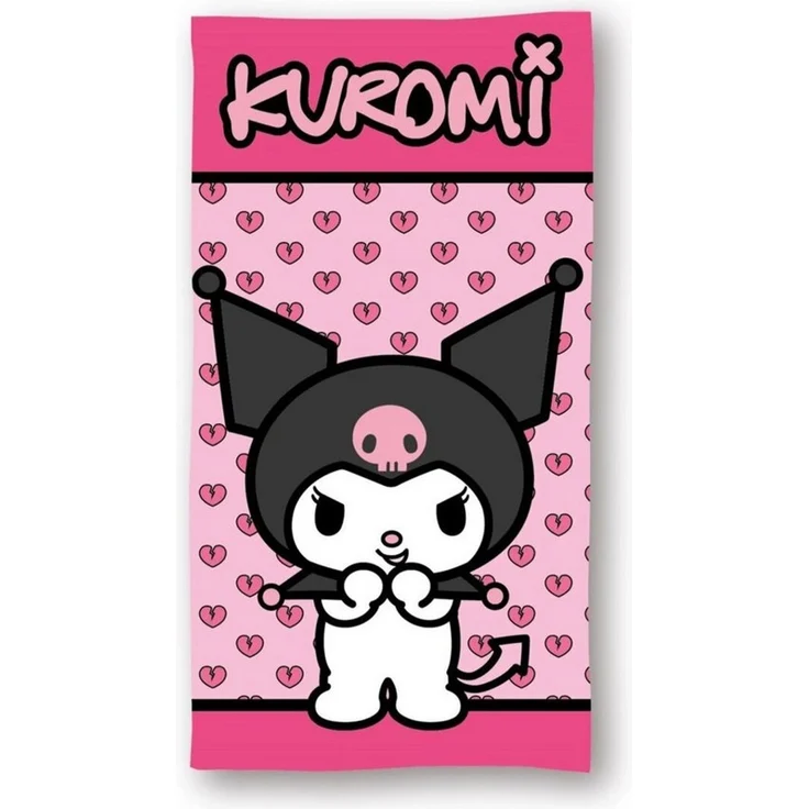 Sanrio Kuromi Strandtuch Mikrofaser Badetuch 70 × 140 cm Strand Handtuch – Bild 2