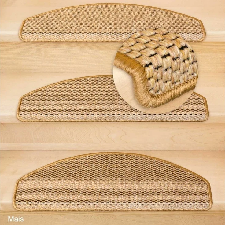 Metzker® Stufenmatte Stufenmatten Göteborg Halbrund, halbrund, Höhe: 8 mm, 18 Stück - Mais – Bild 3