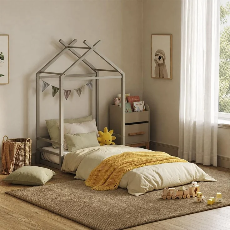 Bodenbett Roofy Greige 90x200 Vitalispa – Bild 2