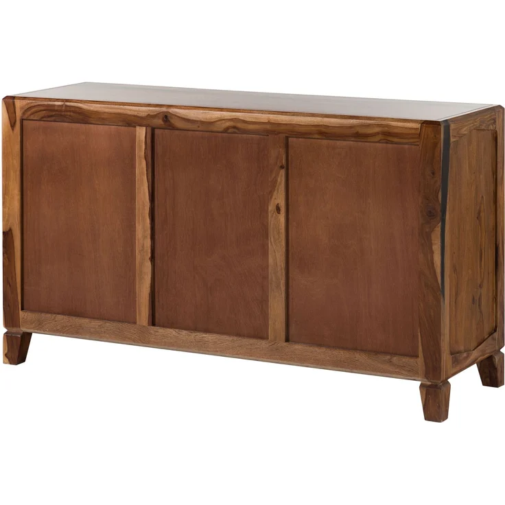 Sideboard Sheesham 140 x 45 x 80 dunkelbraun lackiert ANCONA #221 – Bild 10