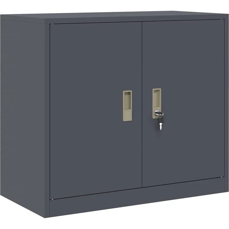 vidaXL Aufbewahrungsschrank 2 stk. Anthrazit 80 x 40 x 210 cm Stahl 3438743 – Bild 5
