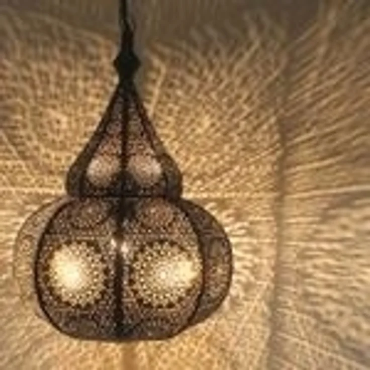 Orientalische Lampe Taza Schwarz – Bild 4