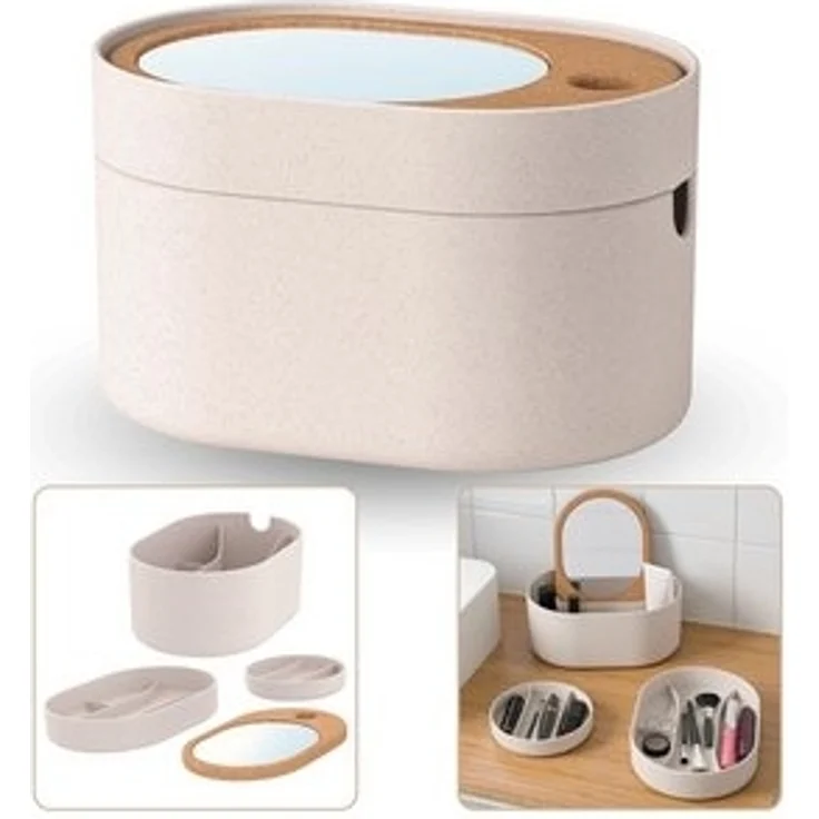 Sarcia. eu Kosmetikbox SAXBORGA Kunststoffbox mit verspiegeltem Deckel IKEA 803.918.82 – Bild 6