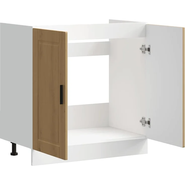 vidaXL Spülenunterschrank Porto Artisan-Eiche 80x46x81,5 cm 853936 – Bild 4