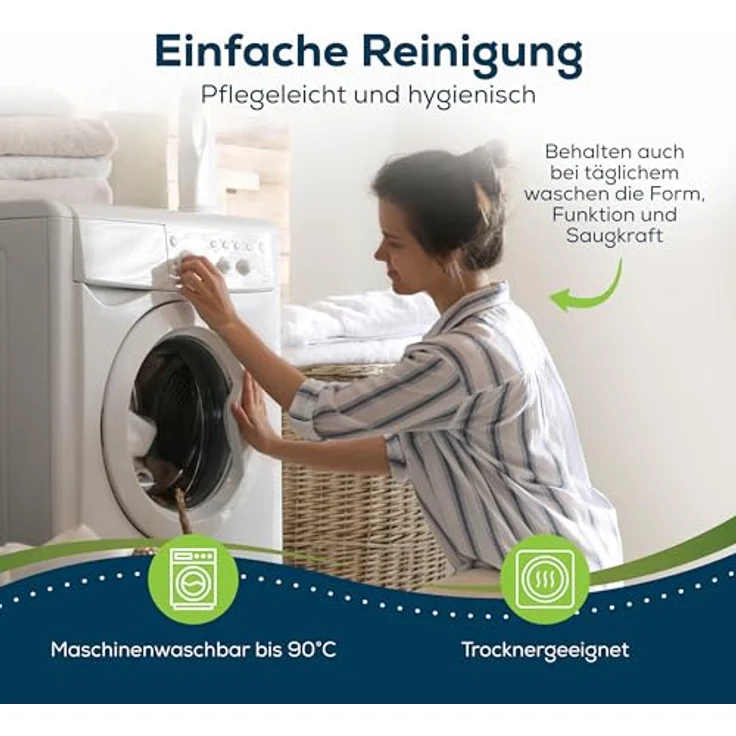 Sensalou Matratzen Auflage 60x60 cm wasserdicht - 2 Stück Inkontinenz Matratzenschutz Unterlage waschbar – Bild 6