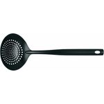 Brabantia Küchenhelfer Basic, Abschöpfer/Schaumlöffel, Kelle in Schwarz, 365102