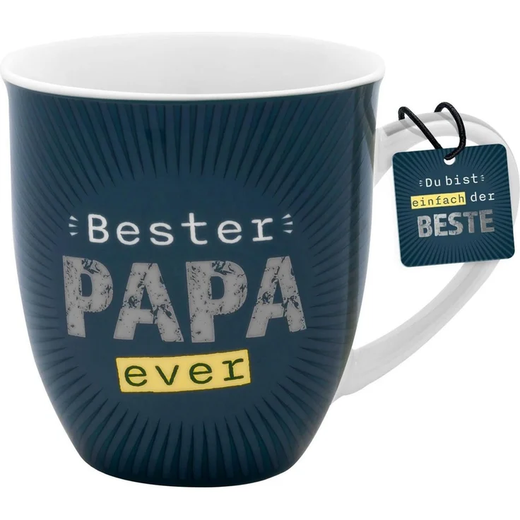 Tasse Kaffeetasse Kaffeebecher Teetasse 40cl Geschenk Sheepworld PAPA 073885 – Bild 1