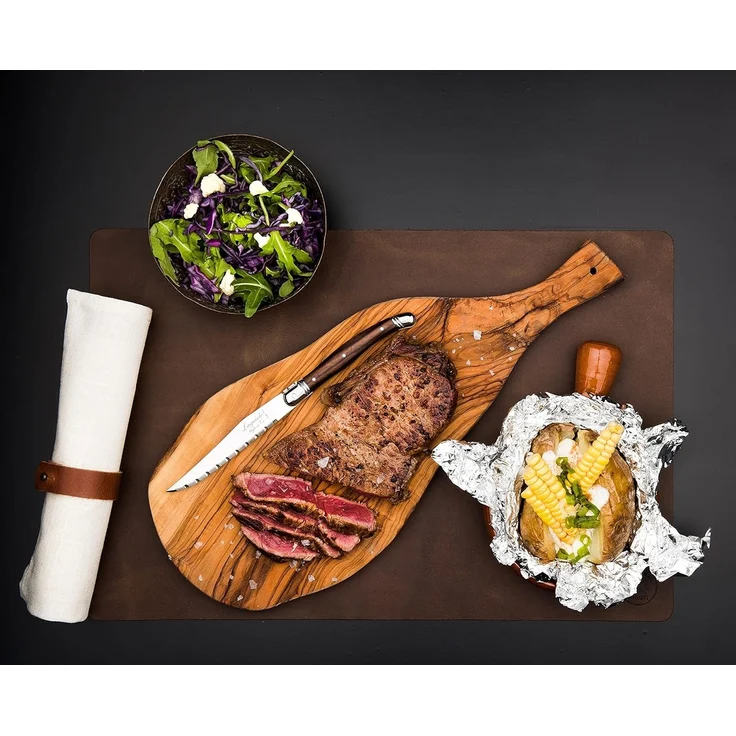 Laguiole Style de Vie Steakmesser LAGUIOLE STEAKMESSER SET "PREMIUM", Edelstahl Klinge, Messerset, Fa – Bild 8