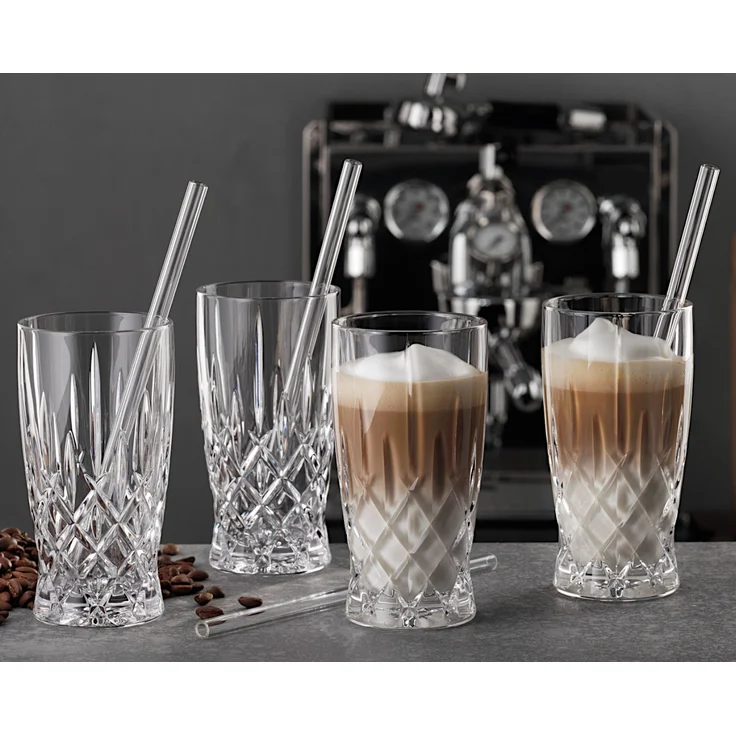 NACHTMANN 104671 NOBLESSE Latte Macchiato Gläser 4er Set und Glastrinkhalme – Bild 7