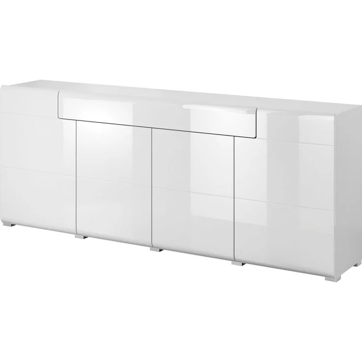 INOSIGN Sideboard Toledo,Breite 208cm,moderne Kommode mit dekorative Fräsungen,grifflos, Kombikommode mit viel Stauraum, Einlegeböden verstellbar – Bild 2