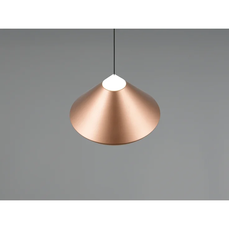 LED Pendelleuchte LAGUNA 1-flammig, höhenverstellbar, Coffee Ø 30cm – Bild 7